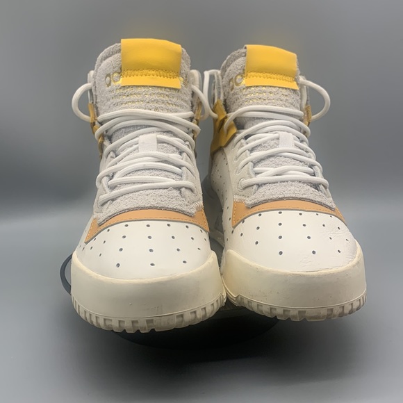 Adidas Rivalry RM White Mustard Sneakers Size 6 - Picture 3 of 9
